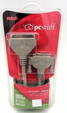 New Vintage Bidirectional RCA PcStuff DB25M CN36M 6' Printer Cable IEEE1284 picture