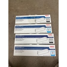 Lot of 4 OKI C9300 C9500 Toner Cartridges Black 41963604 Cyan 41963603 New picture