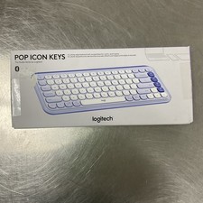 Logitech POP ICON KEYS Wireless Bluetooth Keyboard for Laptop Tablets PC – Lilac picture
