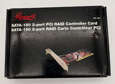ROSEWILL RC-201 - SATA-150 - PCI RAID CONTROLLER CARD 2-PORT - NEW picture