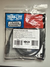 63X TRIPP LITE Anti-Bacterial DisplayPort Cable W/Latches 4K 60Hz 6ft P580AB-006 picture