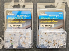 IDEAL 25 -Pack Phone cable RJ11 Modular plug 2 Pack picture