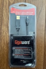 Gigaware 26-1415 6 foot USB-A Male to Mini USB-B Male Cable 8 Pin NEW picture
