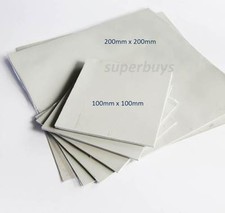 1pc Grey 100 x 100 x 3.0mm 3mm Silicone Thermal Pad Sheet Computer Chip HeatSink picture