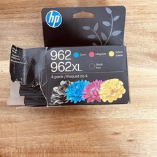 Genuine HP 962XL Black & 962 Cyan Magenta Yellow Ink 4 Pack Exp 12/2027 picture
