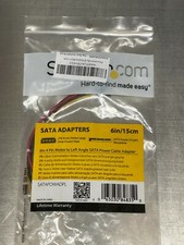 StarTech SATAPOWADPL 6in 4 Pin Molex to Left Angle SATA Power Adapter picture