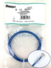 Panduit UTP28SP3BU Cat6 28 AWG Network Patch Cable/Cord, 3 Ft Blue NEW ~STSI picture