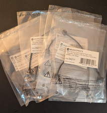 Monoprice Micro SlimRun Cat6 Ethernet Patch Cable - 0.5 Feet - Black 8 count picture