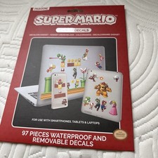 Super Mario Gadget Decals Waterproof Removable 97 PC Laptop Phone Ships Fast picture