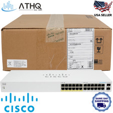 Cisco CBS110-24PP-NA 24-Port Gigabit Unmanaged Switch 12 PoE 100W 2 SFP Refresh picture