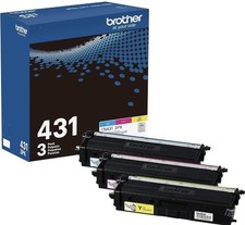 Brother TN-431 3PK, Cyan, Magenta, Yellow, Standard Yield, Model: TN431-3PK picture