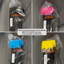 Konica Minolta TN713 CMYK Toner Set C659 C759 Sealed No Box OEM bizhub Genuine picture