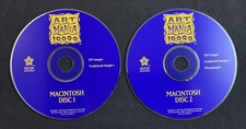 Art Mania 10,000 Macintosh Disc 1 & 2 by Nova Development CD-ROM Lot picture