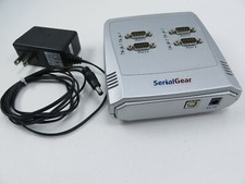 CoolGear USBG-4COM 4-Port RS-232 USB to Serial Adapter Data Control Box picture