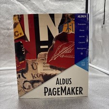 Aldus PageMaker 5.0 - Windows - Manual+ Floppy Disk [vintage] 3 1/2” Disks picture