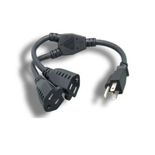 Lot of 10pcs Y Splitter AC Power Cord Extension 5-15p/2x 5-15R 14AWG /16AWG SJT picture