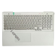 For Sony VAIO SVS15 SVS151B11L US With Backlight Keyboard Silver Palmrest Cover picture