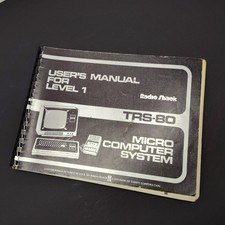 TRS-80 User's Manual for Level 1  Radio Shack Micro Computer System 1978  picture
