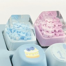 Sakura Artisan Resin Keycap Handmade Custom MX Cherry Mechanical Keyboard picture