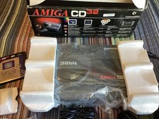 Commodore Amiga CD32 NTSC Console CIB + TF330 Accelerator + 8GB CF + Mouse picture