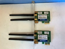 ~ LOT 0F 2 ASUS PCE-N13 Wireless-N Network Adapters 300Mbps PCI Express PCIE picture