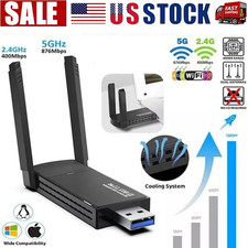 USB 3.0 Wireless WIFI Adapter 1300Mbps Long Range Dongle Dual Band Network lot picture