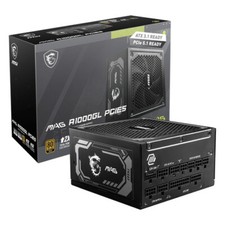 MSI PCIE 5 Gaming Power Supply 1000W 80 Plus Gold Full Modular PSU MAG-A1000GL picture