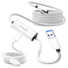 JSAUX Link Cable 16FT with Charging Compatible 16ft Link+5 FT Charge, White  picture