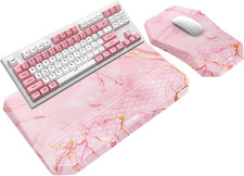 3-In-1 Ergonomic Keyboard Stand with Wrist Rest & Mouse Pad Set, Comfy Keyboard picture