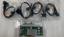 Supermicro AOC-SLG3-4E2P PCIe to SFF-8611 NVME U.2 Quad-Port Adapter +4 CABLES picture