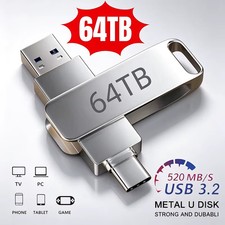 64TB USB 3.2 Flash Drive USB Memory Stick Pen Drive Phone PC Videos Android Mac picture
