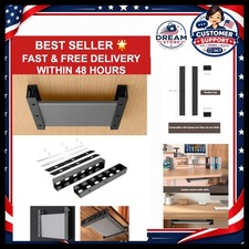 Under Desk Laptop Holder, Under Desk Rack, (Black) picture