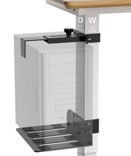 Under Desk PC Mount - No Drilling 50lb Capacity, Computer Holder Under Table,... picture