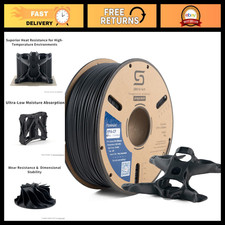 High-Strength Black 3D Printer Filament, PPA-CF, 1kg, Fibre-Reinforced, Durable picture