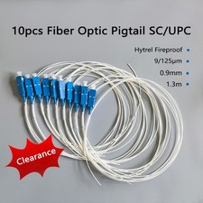 10pcs Fiber Pigtail Hytrel Fireproof Pigtail G652D SC/UPC Fiber Optic Pigtail picture
