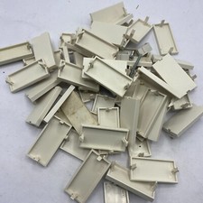 LOT OF 50 - Dual Blank Insert for Network Wall Plate - Ivory - Snap-In ✅ picture