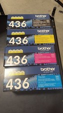 Brother TN436 Toner Cartridge Set 4-Pack Black Cyan Magenta Yellow High Yield picture
