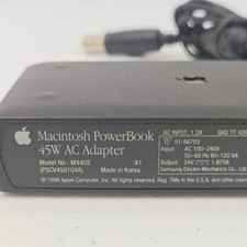 FOR PARTS Apple M4402 Black 24V 45W AC Power Adapter for Macintosh PowerBook OEM picture