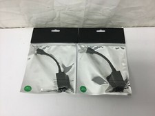 2 NEW Monoprice MDP-H-HDMI-F Mini DisplayPort 1.1 to HDMI Adapter, Audio Support picture