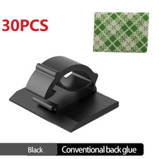 30pcs Self Adhesive Cable Clips Cord Organizer Wire Management Holders - NEW picture