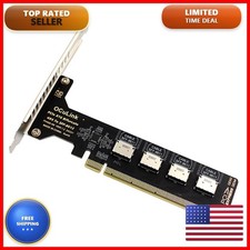 CY SF-057-OC04-HX PCIe 4.0 16x to 4x Oculink SFF-8612 VROC Raid0 Adapter U.2 picture