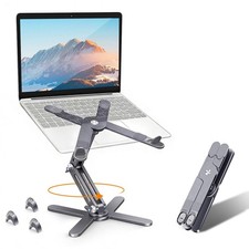 MOALLIA N86 360 Rotating Laptop Stand for Desk with Locking Knobs, Grey picture