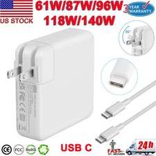 61W 96W 118W 140W Power AC Adapter USB-C Charger For Apple MacBook Pro Air iPad picture