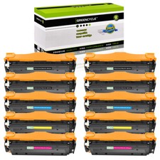 10PK CC530A CC531A 532A 533A Toner Cartridge Fits for HP LaserJet CM2320 CP2025 picture