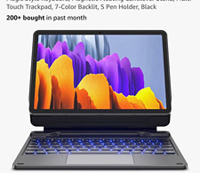 Dexnor Magnetic Backlit Keyboard Folio w/ Trackpad S Pen Galaxy Tab S10/S9 picture