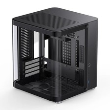 TK-1 2.0 Curved Glass Mini ITX Micro ATX PC Case Aluminum ATX PSU 240 AIO picture