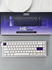 Epomaker HE68 Wired Magnetic Gaming Keyboard Rgb Backlight Gasket Mount White picture