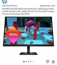 HP Omen 27q 1440p QHD, 165 Hz picture