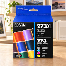 Epson 273XL/273 Ink 5-Pack Black Photo Black Cyan Magenta Yellow T273XL-BCS picture