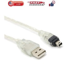 6ft 1.8m USB to Firewire IEEE 1394 4 Pin iLink Adapter Data Cable picture
